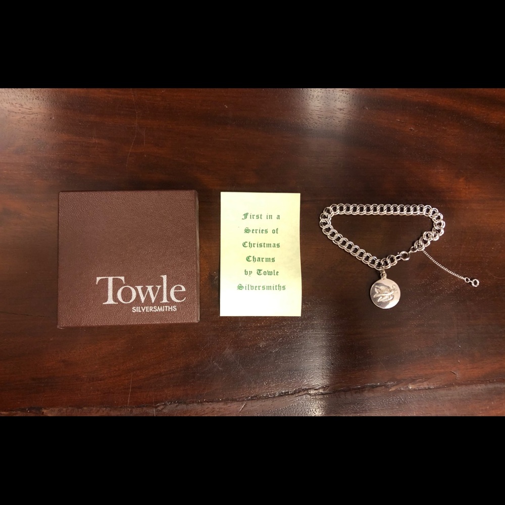 Towle sterling charm bracelet 12 Days of Christmas